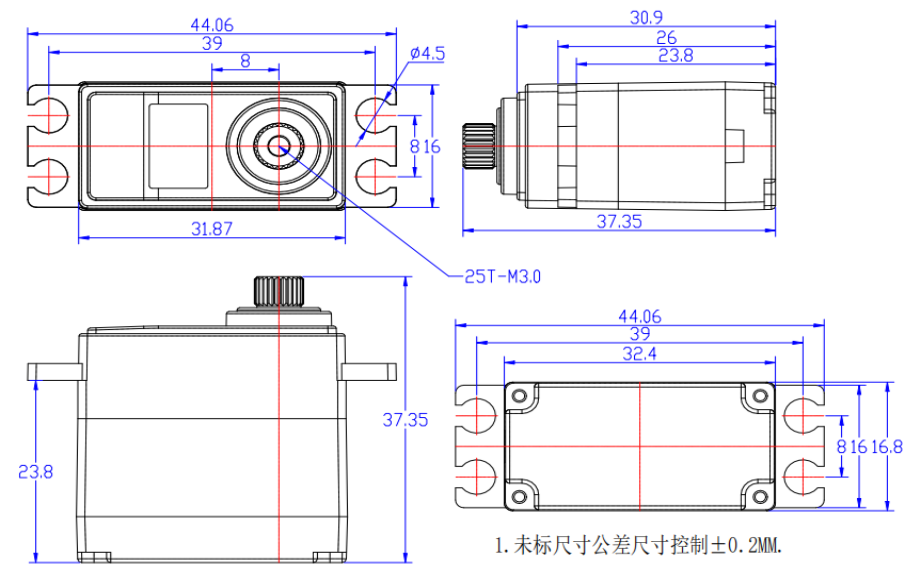 FT-2025-C001 mechanical drawing