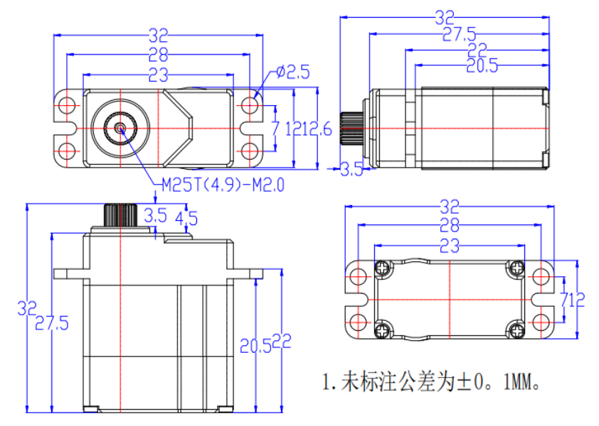FT-2815-C001 mechanical drawing