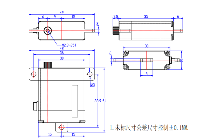 FT-3322-C001 mechanical drawing