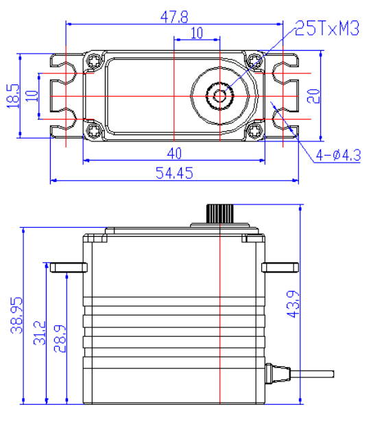 FT-825B-C001 mechanical drawing