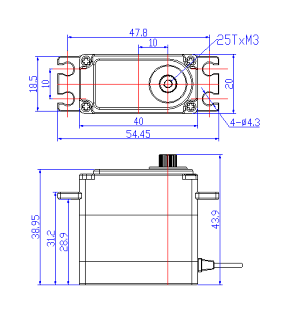 FT-830B-C001 mechanical drawing