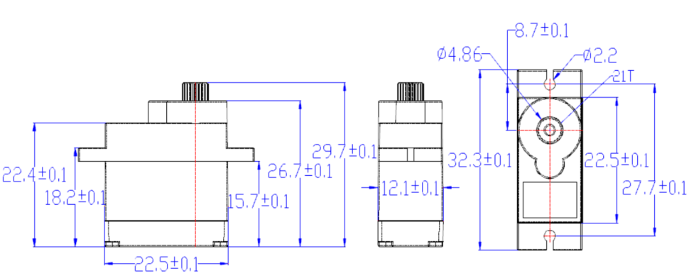 FT-90B0-C001 mechanical drawing