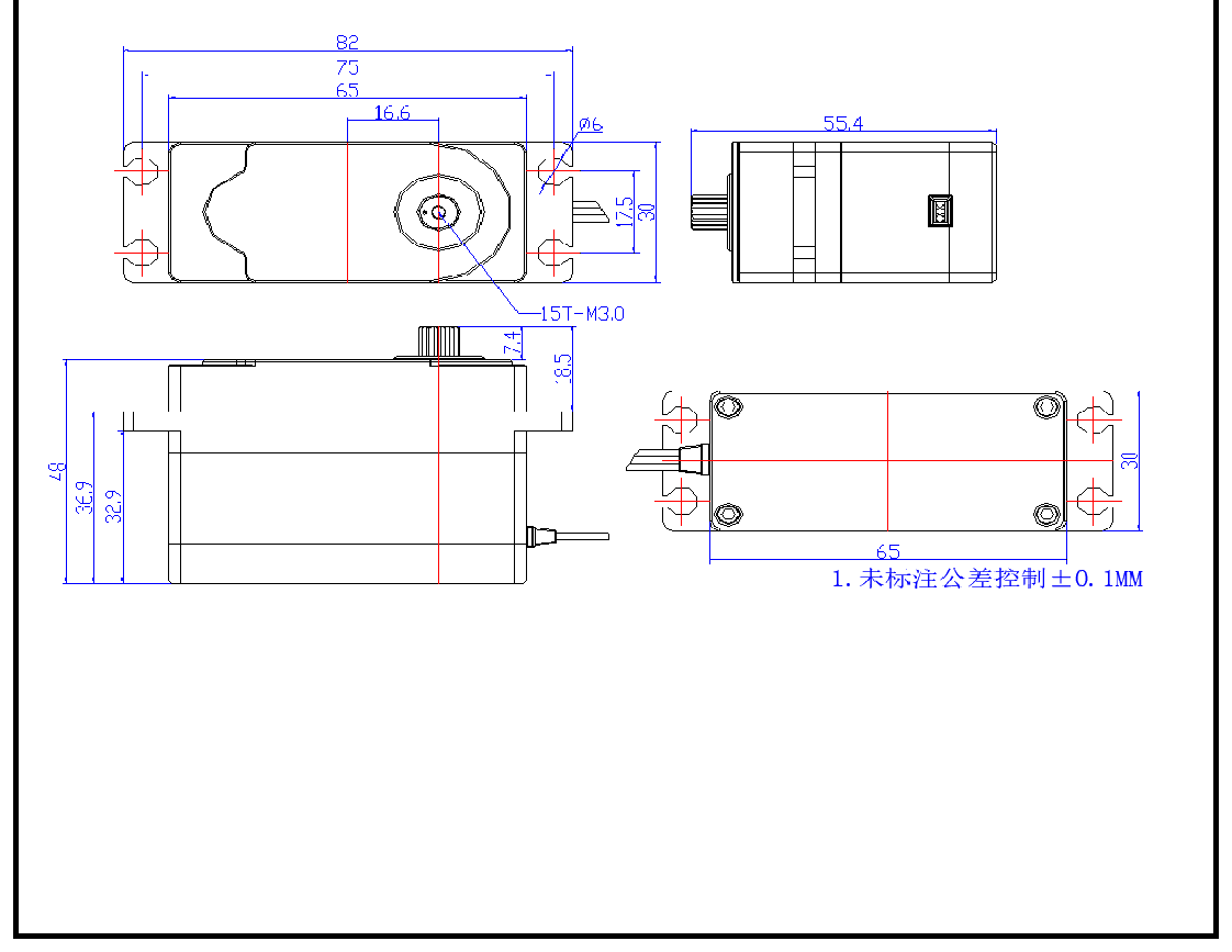 FT-995M-C001 mechanical drawing