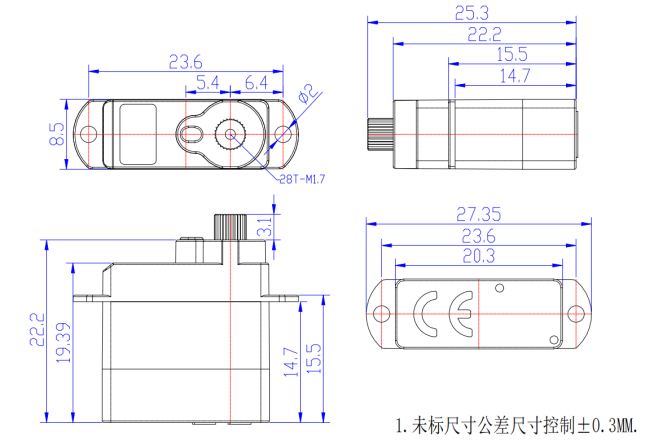 SC-0043-C001 mechanical drawing