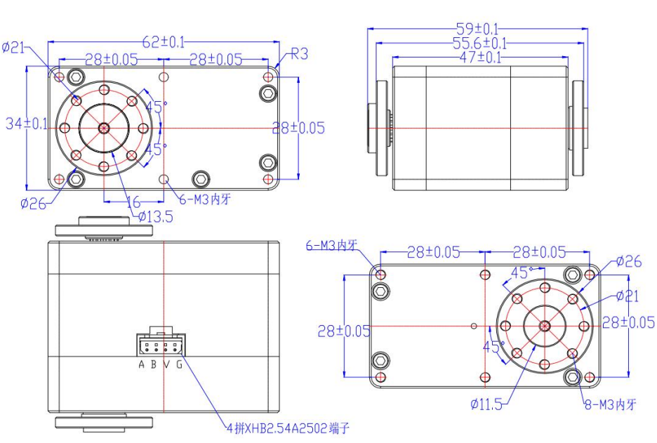SM-160B-C001 mechanical drawing