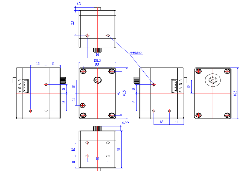 SM-80BL-C002 mechanical drawing