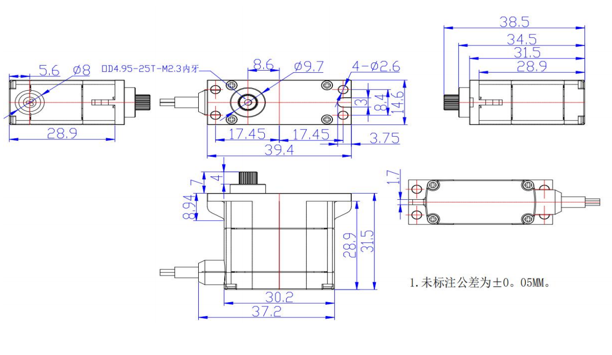 FB-2306-C001 机身尺寸图