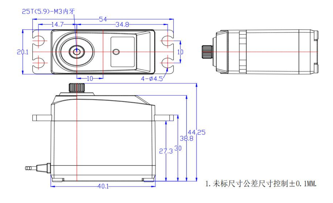 FR-5311-C001 机身尺寸图