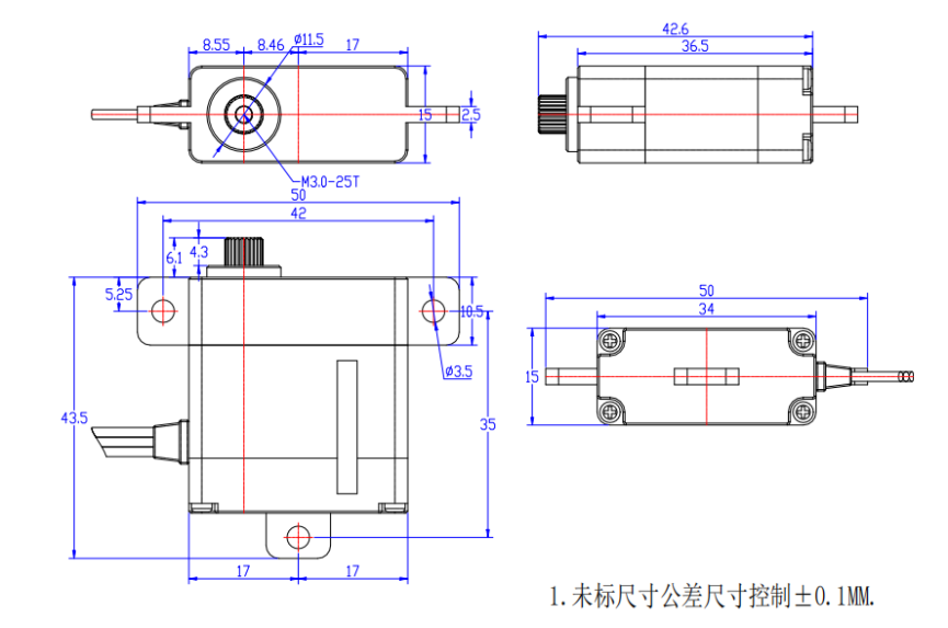 FT-3332-C001 机身尺寸图