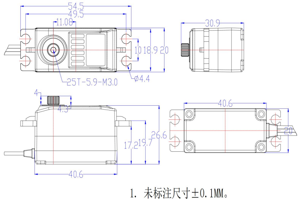 FT-5679-C001 机身尺寸图