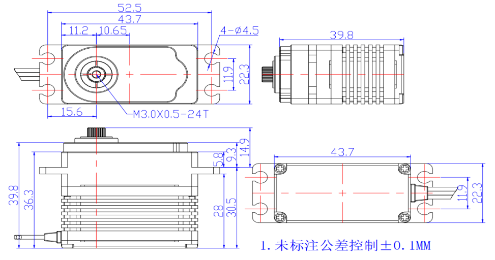 FT-955B-C001 机身尺寸图