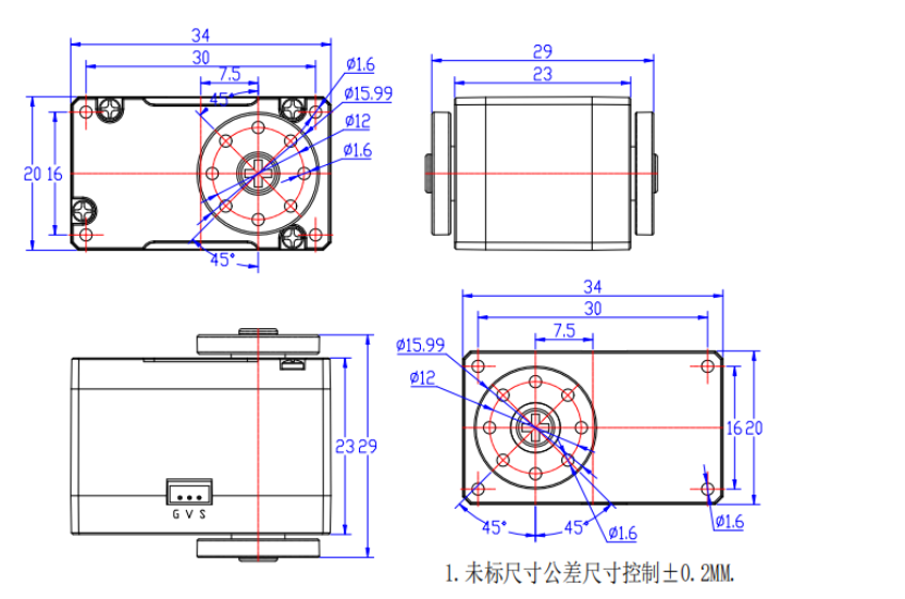 HL-2915-C001 机身尺寸图