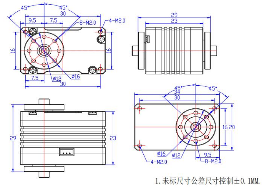 HL-3915-C001 机身尺寸图