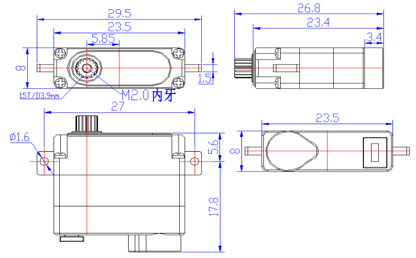 SC-2304-C001 机身尺寸图