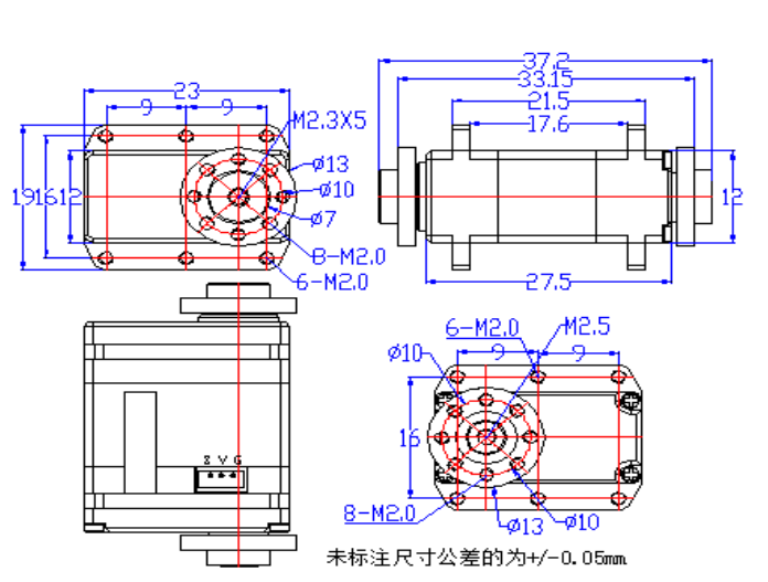 ST-3032-C036 机身尺寸图