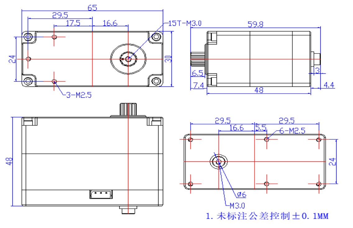 ST-3120-C001 机身尺寸图